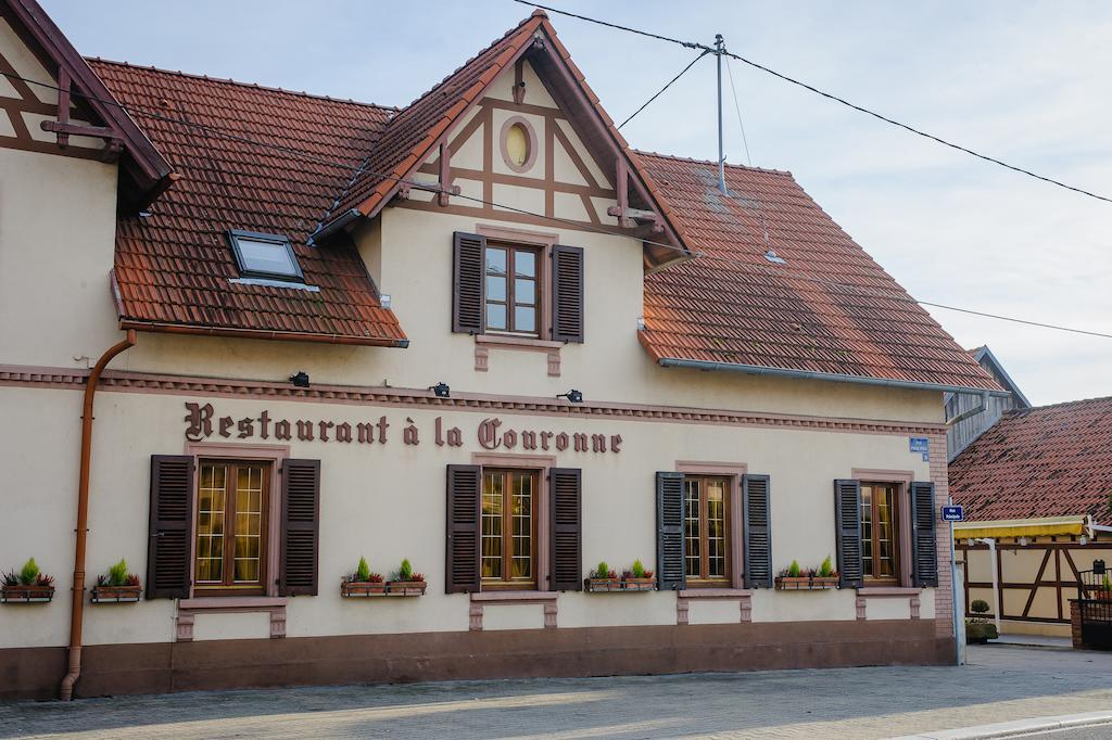 Hôtel Restaurant La Couronne - Room Service disponible Roppenheim Esterno foto